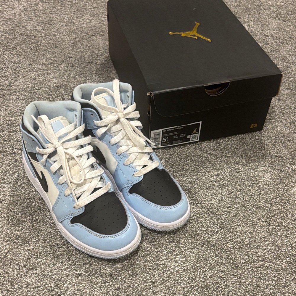 Nike Kids Sneakers Light Blue White Black